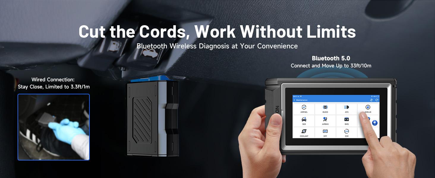 TOPDON AD800BT 2 OBD2 Scanner,  28+ Reset Service All System Automotive Diagnostic Tool, Active Test, FCA Autoauth, CAN-FD, Lifetime Free Update Bidirectional Scan Tool