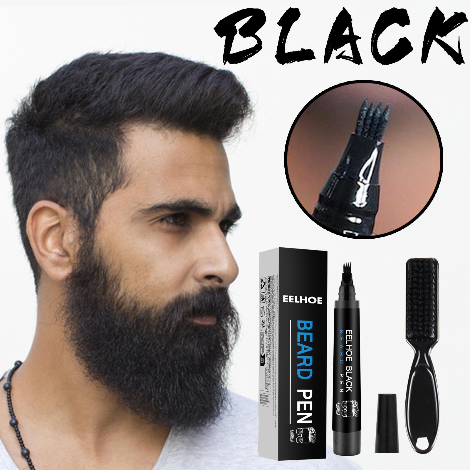 EELHOE Beard Filler Pen Kit Waterproof and Sweat-proof Beard Pen Beard Tracing Pen