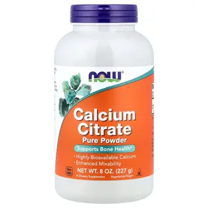 NOW Foods Calcium Citrate, Pure Powder, 8 oz (227 g)