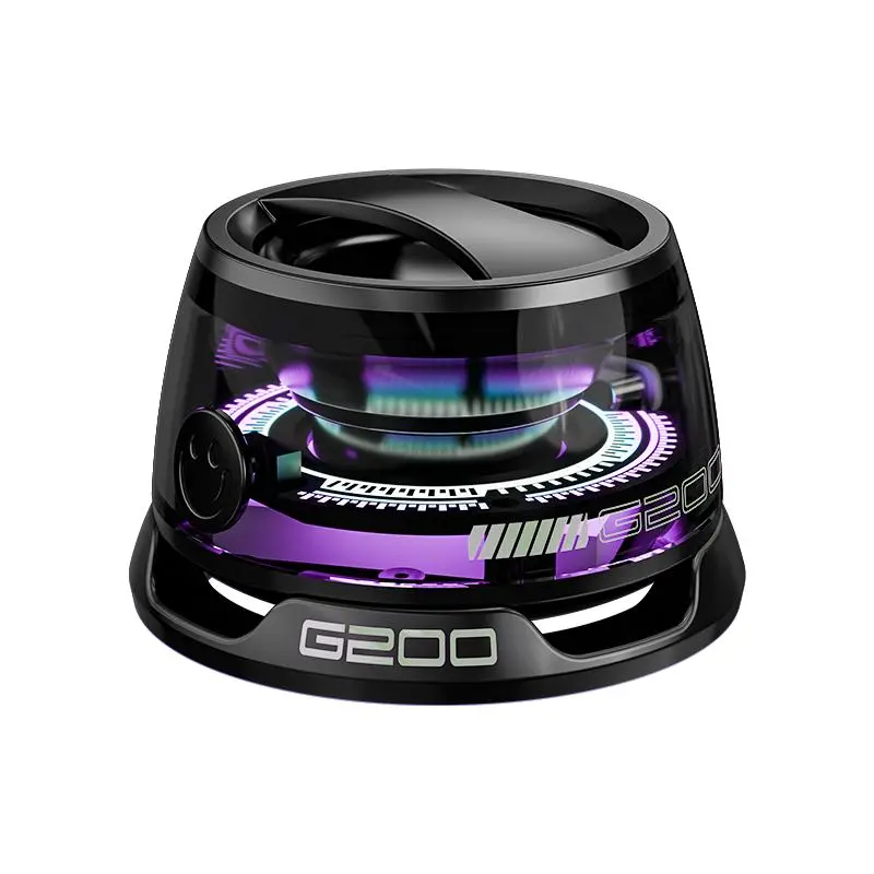 Mini Bluetooth Magnetic G200 Portable Audio Speaker - Wireless BT 5.3 Multifunctional Magnetic Snapon Device with Premium Sound Quality Subwoofer Bass, Wireless Bt Speaker