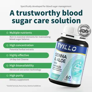 TYILLO Senna Leaf & Aloe Capsules contain extracts such as senna leaf and flaxseed