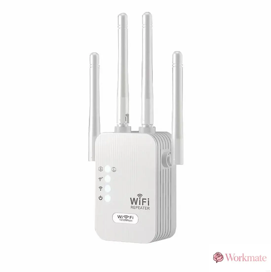 WiFi Extender 2026 4-Antenna Strong Signal,1200Mbps Dual Band (5GHz/2.4GHz)Booster, Covers 12,000 sq. ft & 100 Devices,Repeater with Gigabit Port & AI Connectivity,Ideal for Home Studios, Remote Workspaces,VR Areas TikTokShopBlackFriday