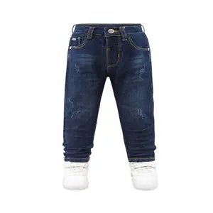 Boys Classic Stretch Jeans - Comfortable Fit, Durable Cotton Blend Fabric, Machine Washable, Suitable Four Seasons, Sizes 2T-14T