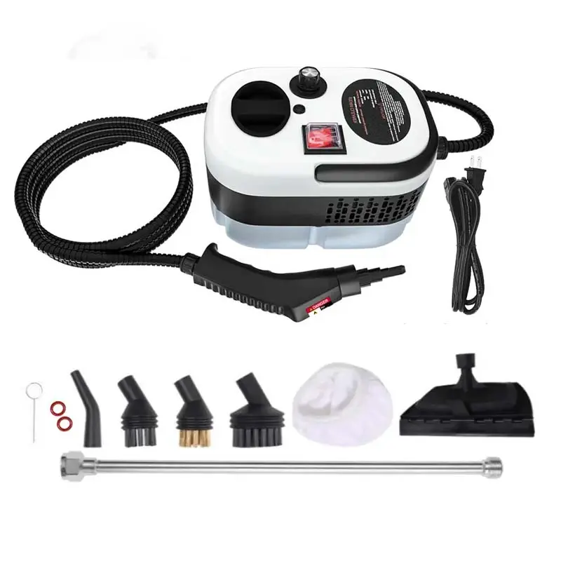 Portable Handheld Steam Cleaner with 10 Accessories, Adjustable Levels, Fast Heat-Up Steamer for Kitchen, Bathroom, Tile & Car Cleaning | Efficient Grease Dirt Remover, All-in-One Steam Cleaner for Household & Auto Care