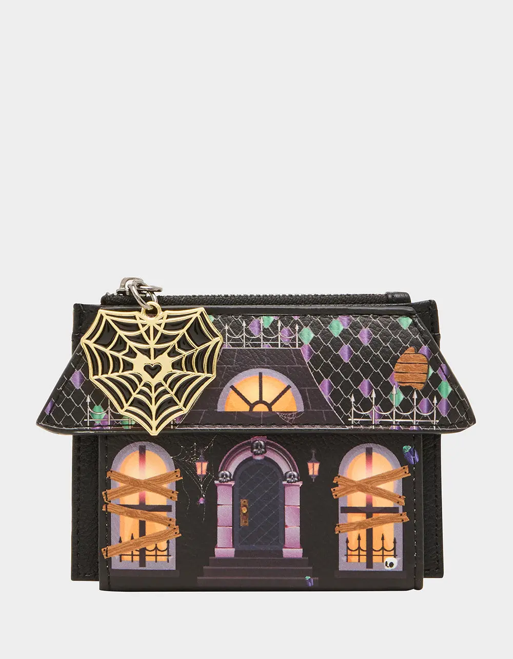 BOO & BREAKFAST WALLET BLACK/MULTI