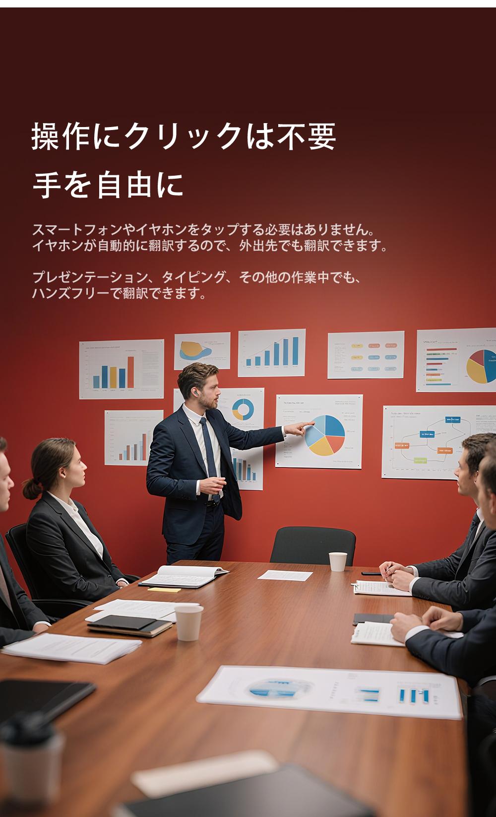 HTC NE40 Wireless Bluetooth Headset, 134 Language Translation, LED Display, Waterproof In-Ear, App Support