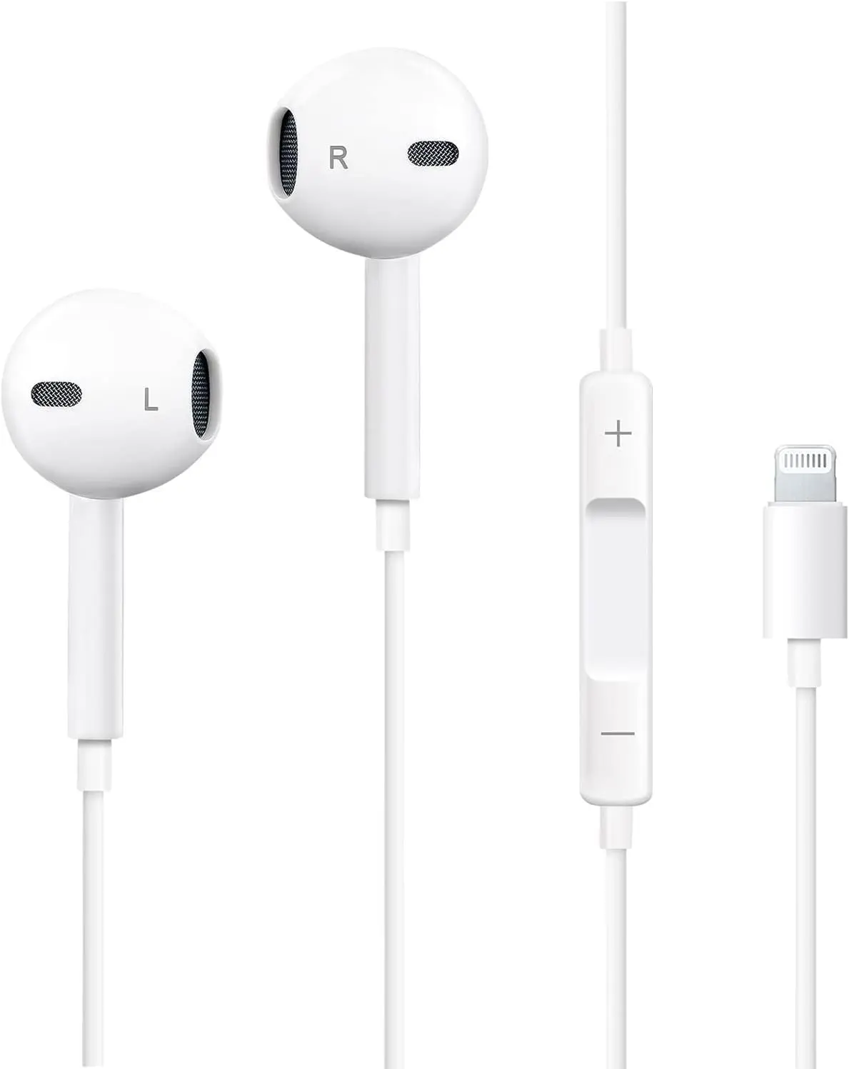 Lightning Wired Earbuds for iPhone 1 Pack Wired Earphones with Mic & Volume Control Noise Cancelling Headphones for iPhone 14/13/12/11/SE/XR/XS/X/8/7