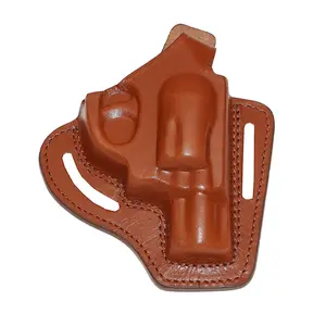 Smith&Wesson J Frame Pancake Leather Holster, 2 Slot Thumb Break Fits RH Handmade (ALIS335)