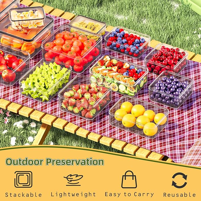 AISOON 50-Piece Plastic Meal Prep & Pantry Container Set – 25 Multi-Size BPA-Free Boxes with Leakproof Lids, Microwave & Freezer Safe, with Labels & Marker AISOON 50-Piece Plastic Meal Prep & Pantry Container Set – 25 Multi-Size BPA-Free Boxes with Leakproof Lids, Microwave & Freezer Safe, with Labels & Marker