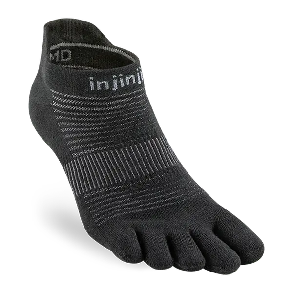 Injinji Run Lightweight No-Show in Black