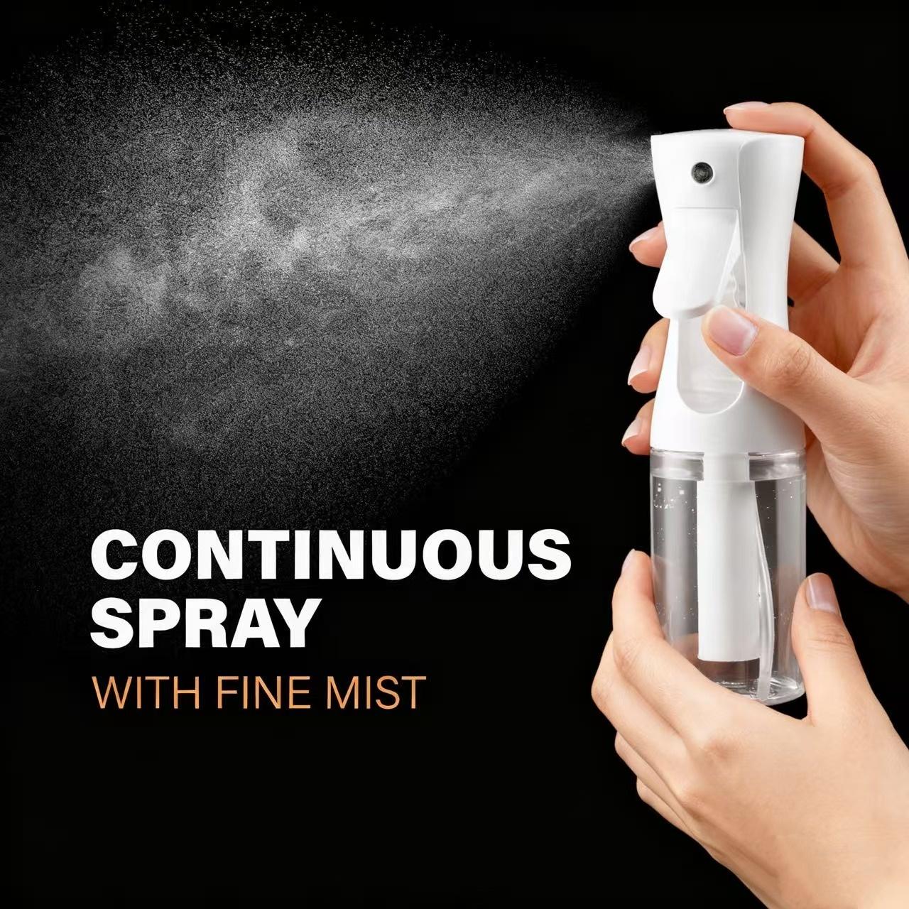 2pcs Continuous Spray Bottle - Ultra Fine Spray bottle,Handheld Sprayer Bottle for Hairstyling, Cleaning, Plants,Pets, Salons & More