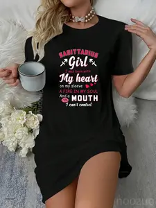 Sagittarius Girl Funny Quote With Zodiac Sign Birthday Casual Dress