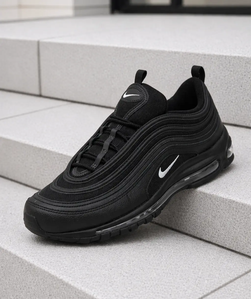 Nike Air Max 97 Black White Anthracite 921826-015 Men's Fashion Sneaker New