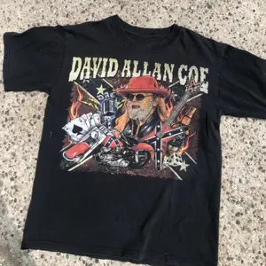 David Allan Coe 2008 World Tour Classic Black T-Shirt
