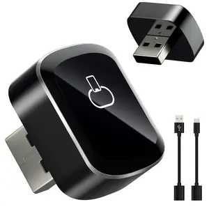 2-in-1 Wireless Carplay Adapter with Wired Carplay (USB to C), Metal Design Mini Wireless CarPlay Adapter for iPhone iOS 10+ & Android 11+ System (2026 Upgraded)