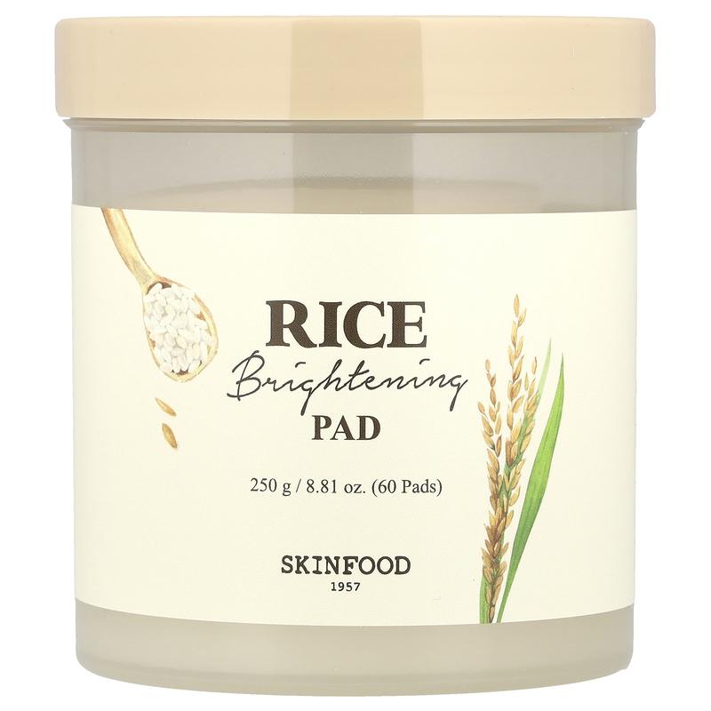 Skinfood Rice Brightening Pad, 60 Pads