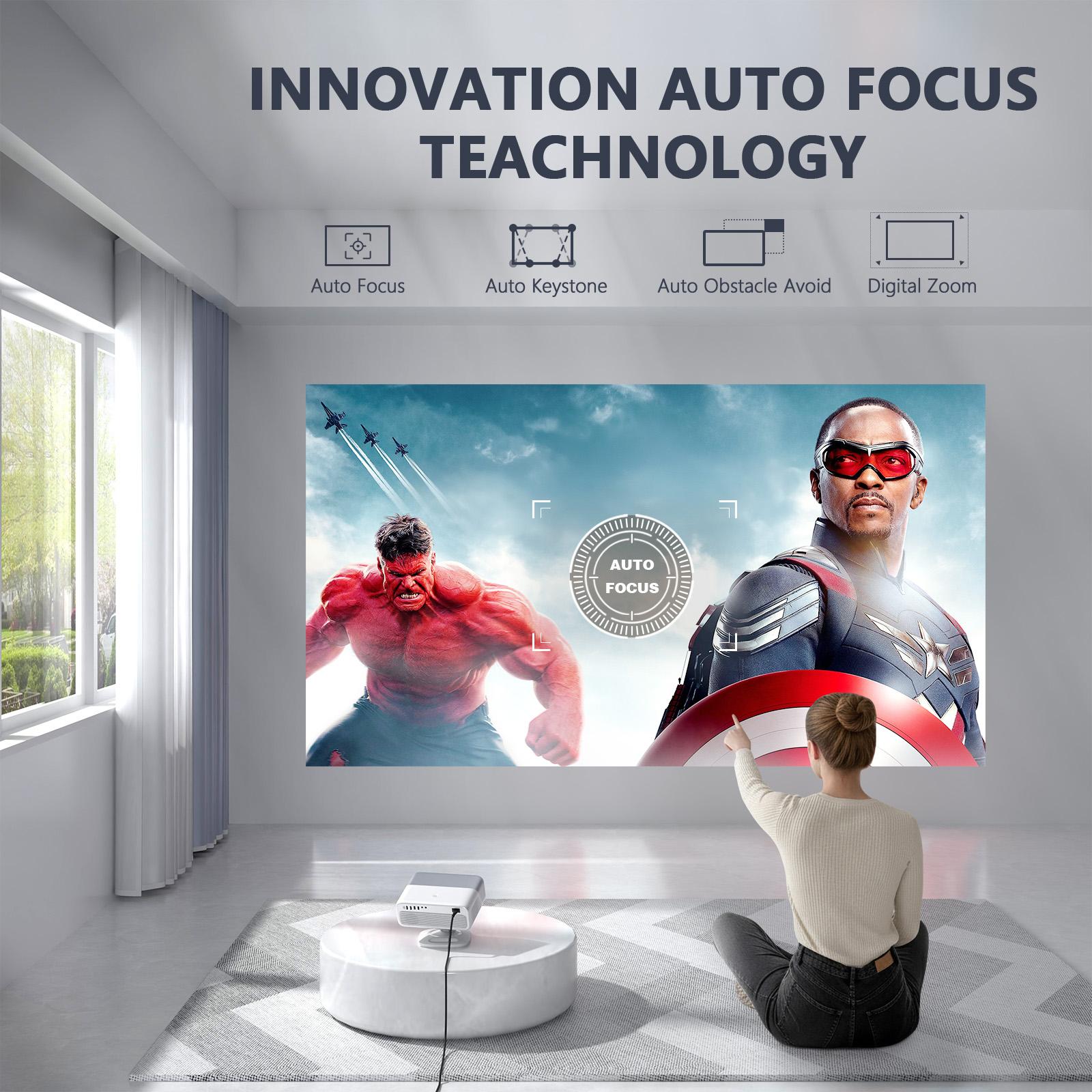 AuKing Native 1080P 1000 Ansi lumen Projector with Netflix Officially, 3D DoIby Sound Auto Focus and Auto Keystone Video Projector, WiFi and Bluetooth Movie Projector, Huge Display and 50% Zoom AuKing Native 1080P 1000 Ansi lumen Projector with Netflix Officially, 3D DoIby Sound Auto Focus and Auto Keystone Video Projector, WiFi and Bluetooth Movie Projector, Huge Display and 50% Zoom