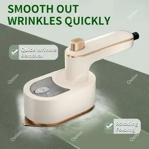 Quriov Portable Handheld Steam Iron, Mini Travel Iron for Clothes, Dry & Wet Ironing Ironing Machine for Home Business Clothing, Household Appliances