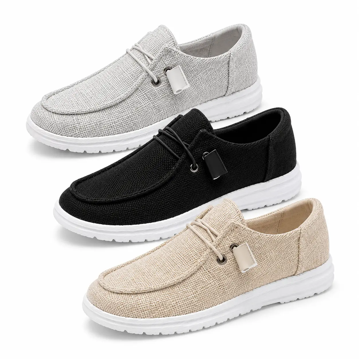 Women's Casual Slip-On Sneakers - Comfortable Platform Walking Shoes, Lightweight Low Top Flats, Everyday Fashion Shoes for Women