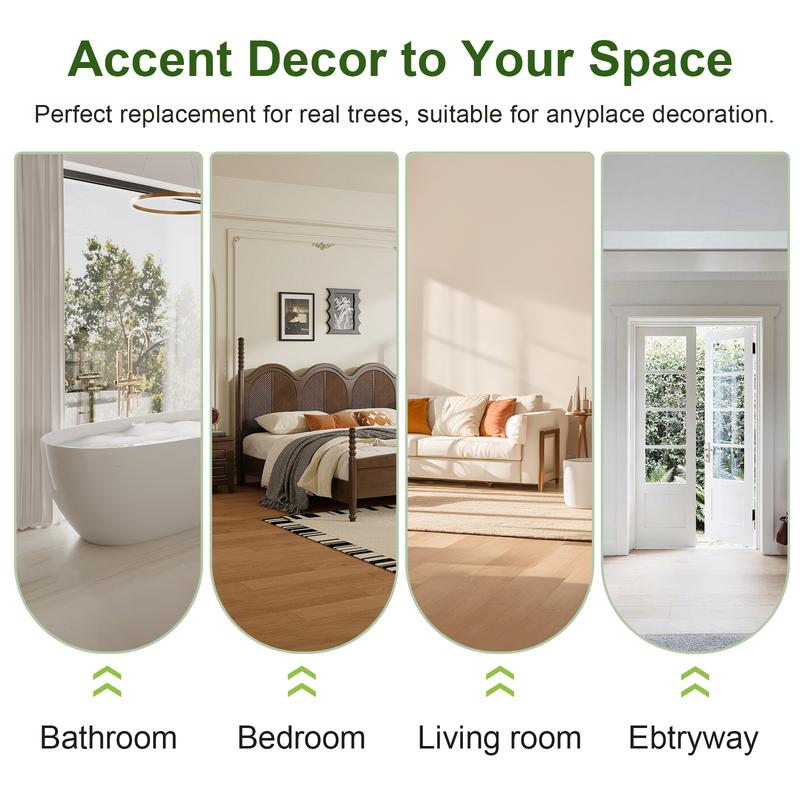 Fancybatt Artificial Olive Trees, 6FT/7FT, Indoor Tall Faux Olive Tree, with White Tall Planter, Artificial Plants with Natural Wood Trunk & Lifelike Fruits for Home Office Decor