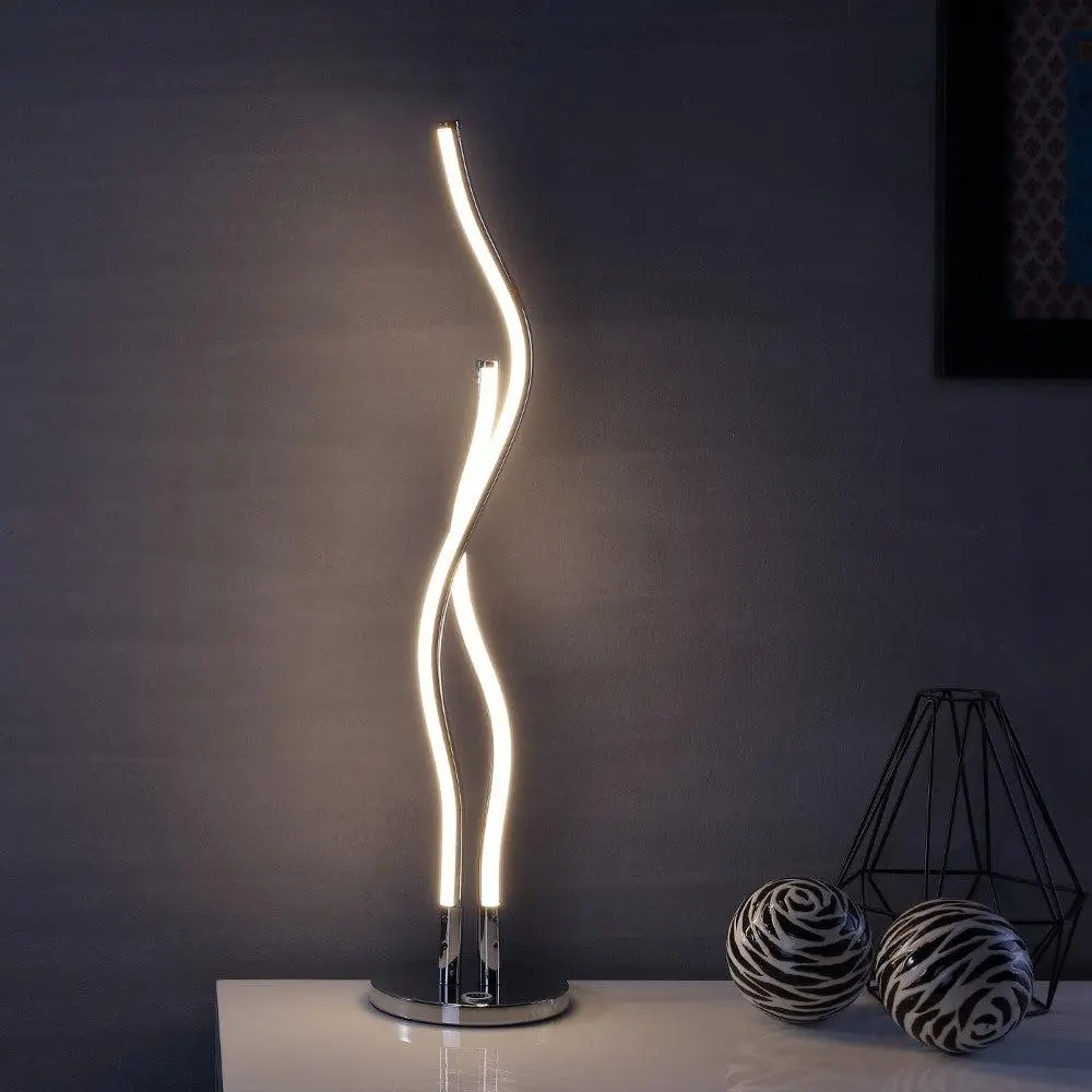 JONATHAN Y Cairo Integrated LED Table Lamp - Indoor Decorative Ambient Night Lamp, LED Lights for Bedroom with On/Off Switch, Apartment Accessories, Mood Lighting