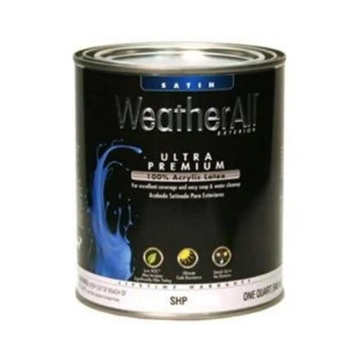 212 MAIN SHPD-QT True Value Premium Weatherall Deep Base Satin Qt Liquid Acrylic Latex Shop Paint, 10.00 lbs, Outdoor, Water-Resistant, Lifetime Protection, VOC <50g/L, Automotive & Motorcycle Paint Care, Exterior Use, Weatherproofing