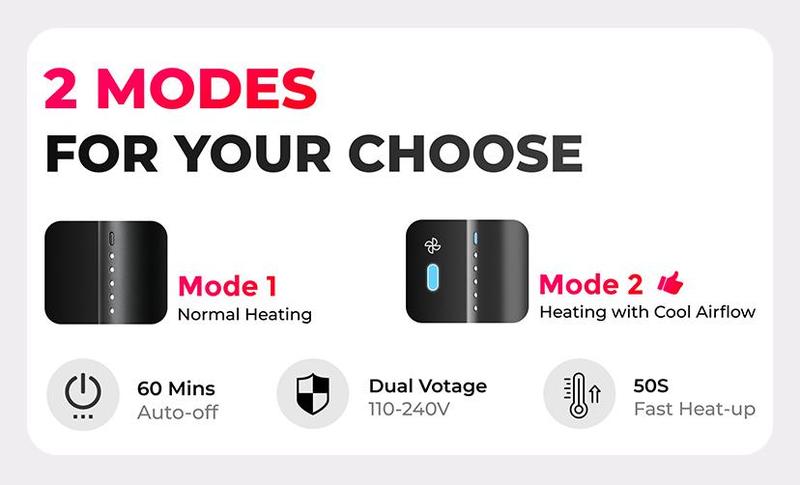 TYMO AIRFLOW- Straightener and Curling Irons 2 in 1, 360° Cooling Air Hair Curler, Tourmaline Coating, Comfort, hair styling tools, Plancha de cabello