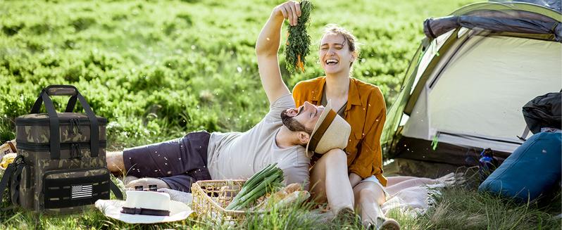 HSHRISH Tactical Lunch Bag & Lunch Box for Men 16 Liters Large Double Deck Expandable Insulated Soft Adult Lunchbox for Work Cooler Bag for Beach Picnic Camping Outdoor