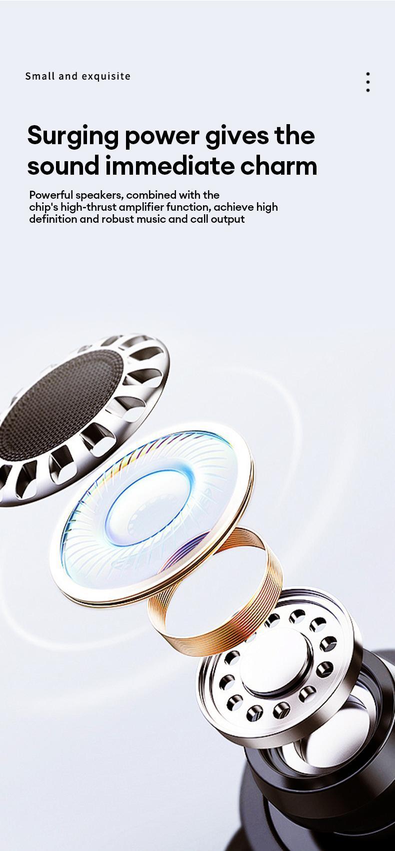 HYUNDAI T26 Pro Open-Ear Wireless Bluetooth 5.4 Stereo Headphones Supports 169-Language Translation, Chargeable & Automatic Connection, Intelligent Noise Reduction, Waterproof Sport Earphones for Music & Phone Calls