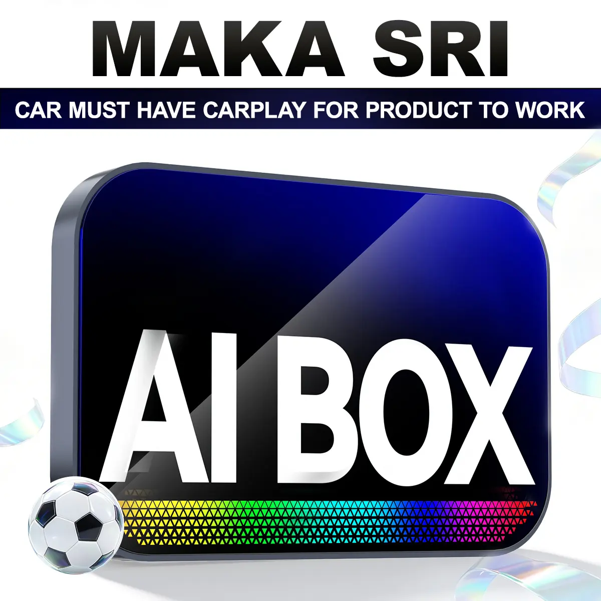 【SummerFinds】MAKASRI Wired to Wireless Carplay Adapter【Not support for Tesla & BMW】Supports Netflix/Youtube/TikTok APP to Play Video on a Car Screen (Do Not Support Vehicles with Built-in Wireless CarPlay) ,Your Entertainment Co-pilot on the Road!