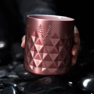 Paragon Stainless Steel Rocks Tumbler with Lid in Vintage Rose 12 oz - Ceramic Coated Whiskey Tumbler, Gifts for Mom, Sip Without Limits