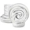 MALACASA LUNA Series Sturdy Porcelain Tableware Set - 12/18-Piece Minimalist Plate, Bowl & Cutlery Dish Sets, 26oz Capacity, Chip-Resistant, Space-Saving, Stain-Resistant, Lead-Free Glaze, Microwave-Safe, Odor-Free for Adult Everyday Use (Service for 4/6)
