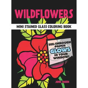 Wildflowers Stained Glass Coloring Book (Dover Little Activity Books: Flowers) Paperback – August 3, 1992
