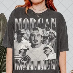 #MorgannWallenn Vintage T-Shirt, Bootleg Fan Tee Unisex for Men and Women, Casual Streetwear Graphic Shirt, Classic Music Top, Perfect Gift for Fans