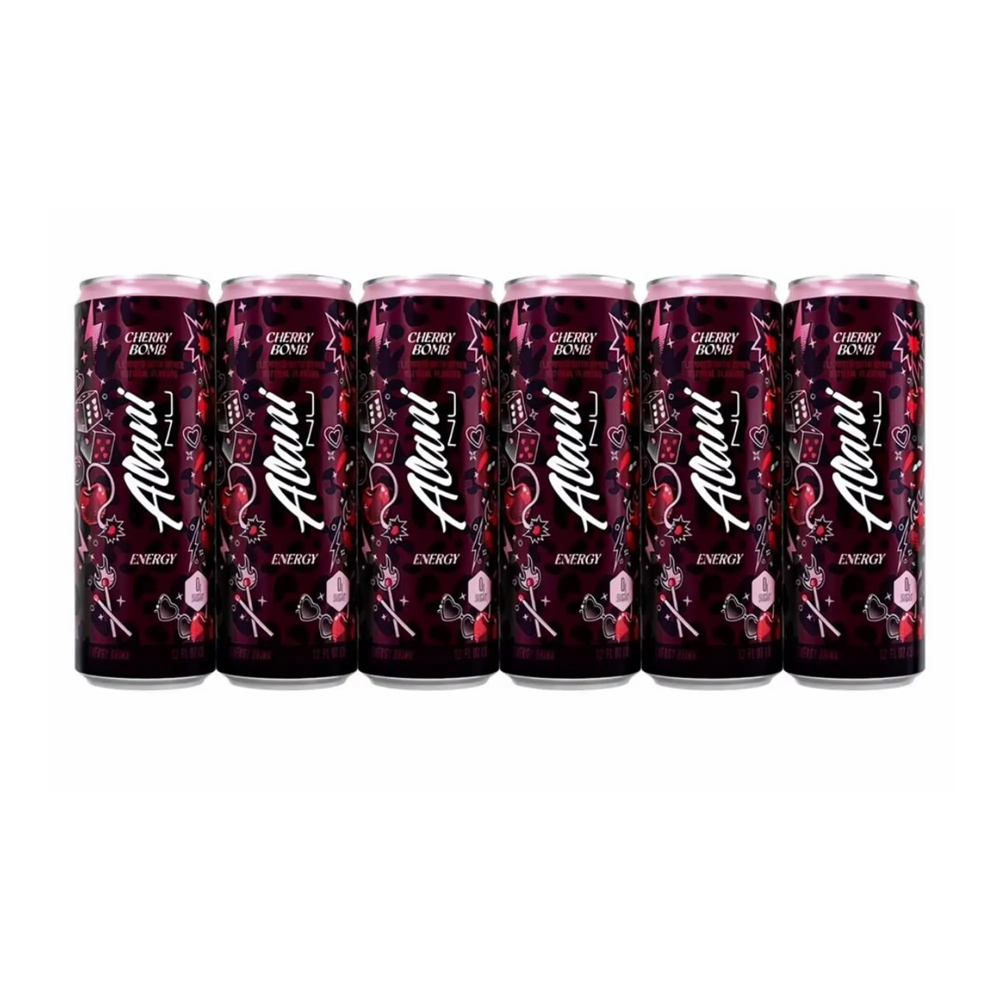Alani Nu Cherry Bomb Energy Drink 6 Pack 12oz