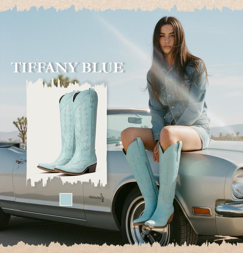 REDTOP The Rosemary Burgundy Classic Tall Cowgirl Boots with Floral Embroidery Western Design Comfortable Heel Soft Fit for Women Snip Toe Side Zipper Breathable Mesh Lining