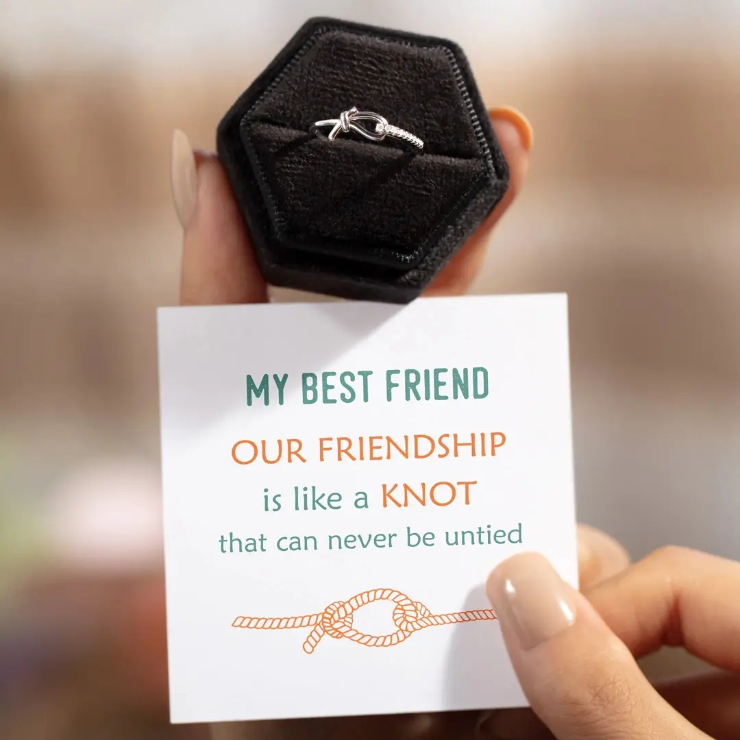 Best Friend Knot Ring Forever Bond Gift