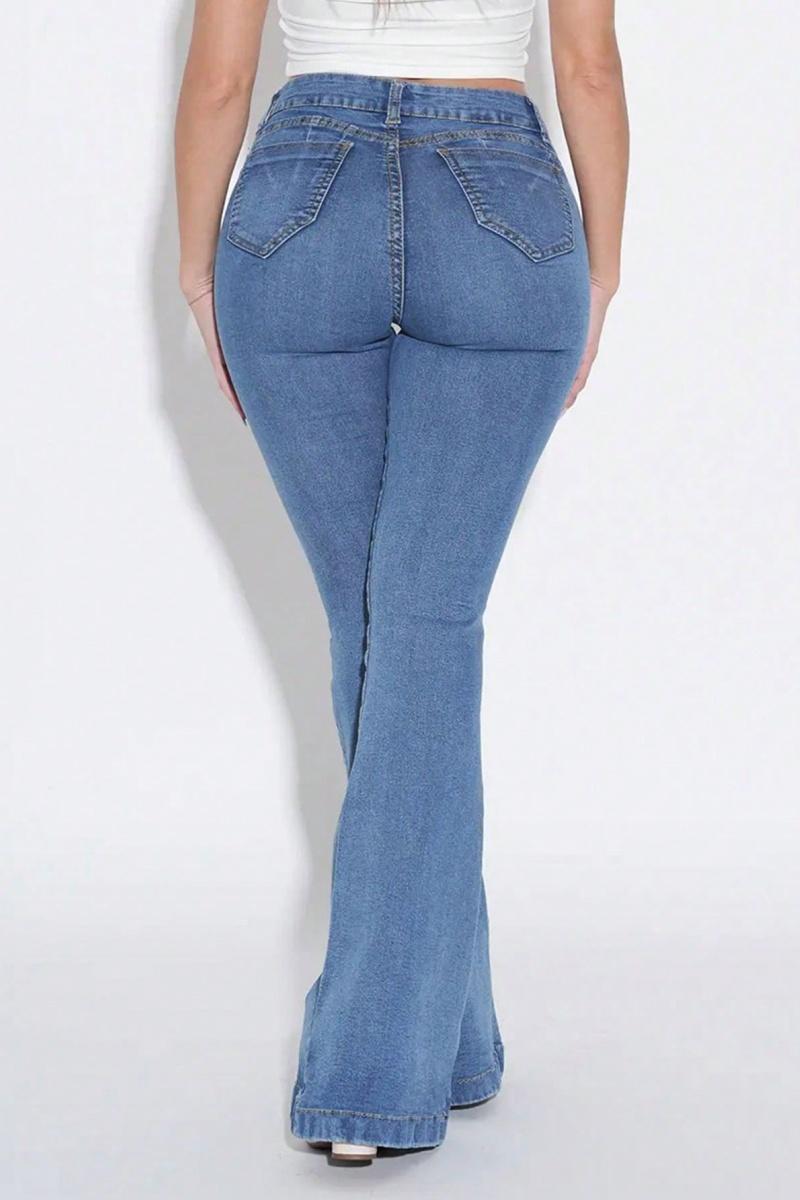 Butt Lifting Flare Jeans for Women Stretchy Bootcut High Waist Curvy Jeans Trendy Bell Bottom Wide Leg Denim Pants