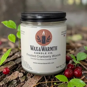 Frosted Cranberry Woods 7oz Candle