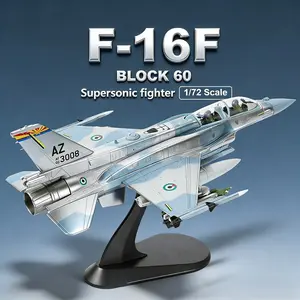 1/72 F-16F Block 60 Fighter Model United Arab Emirates Painting Pre-Built Jet Fighter Aircraft Model Alloy Metal Diecast Plane with Display Stand Collection Gift for Adult