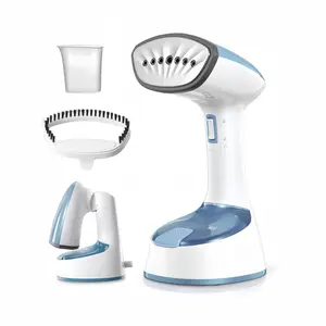 Electric handheld steam iron with powerful steam output – compact and lightweight | For shirts, dresses, and curtains, 1200 W power, ceramic heating element