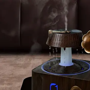 POV: Your Desk is a Vintage Radio Station. | The 4-in-1 Record Player That Mists, Scents, & Plays Tunes.