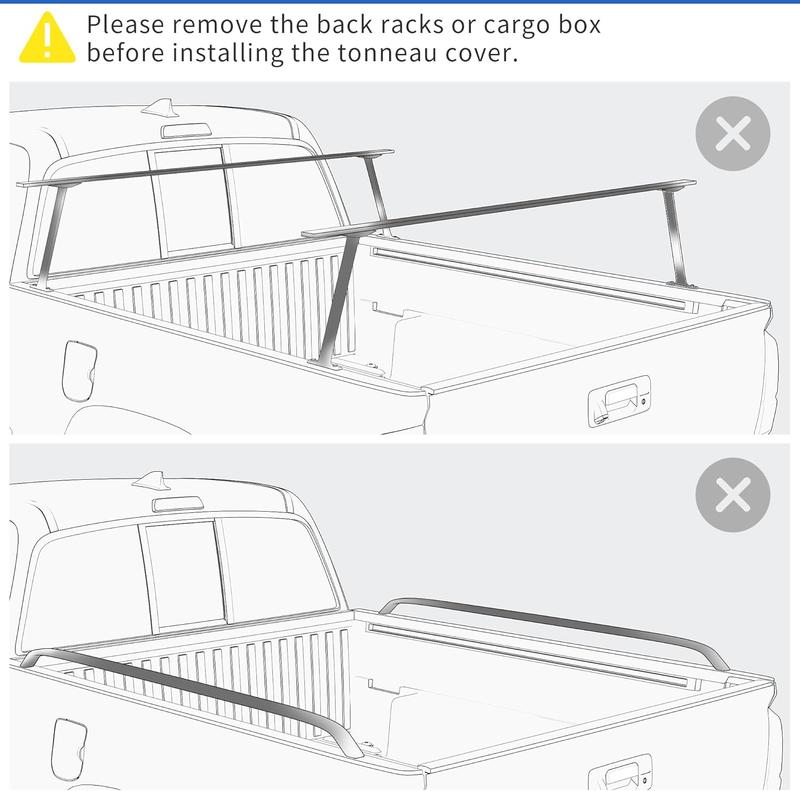 [Fits 2015-2025 Ford F-150] 5.5 Ft Bed, Soft Quad Fold Truck Tonneau Cover