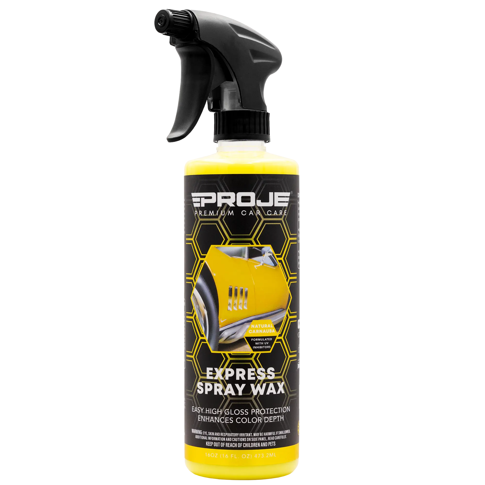 Carnauba Express Spray Wax, High-Shine Quick Detailer for Car Paint Waxing