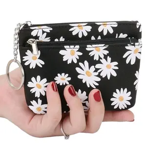 Daisy Coin Purses with Keychains
