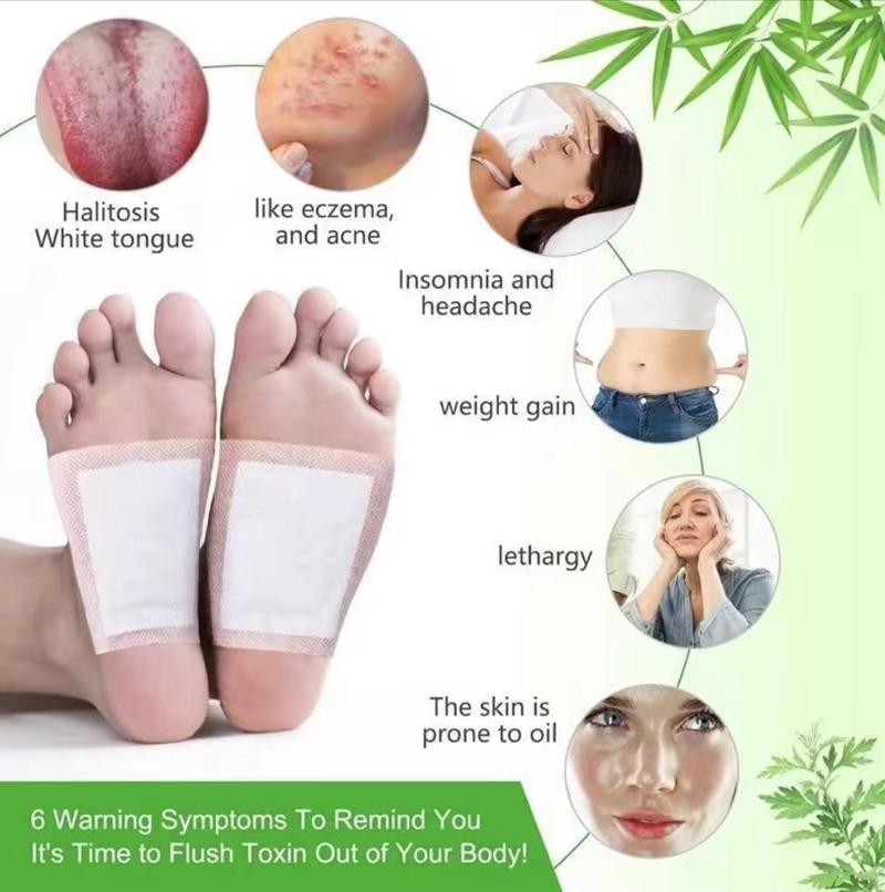 Foot Detox Patches for Stress Relief, Toxin Remova&Better Sleep Natural Deep Cleansing Pads Healthy Healthcare Solution Treatment