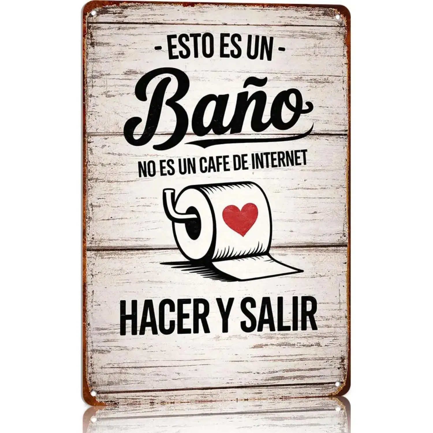 Retro Metal Sign – Humorous Toilet Paper Design, 8x12 Inch Country Style Wall Hanging Decoration – Reusable Iron Sign For Home, Kitchen, Office, Garden – Easy To Hang, No Electricity Required, Toilet Decoration And Accessories