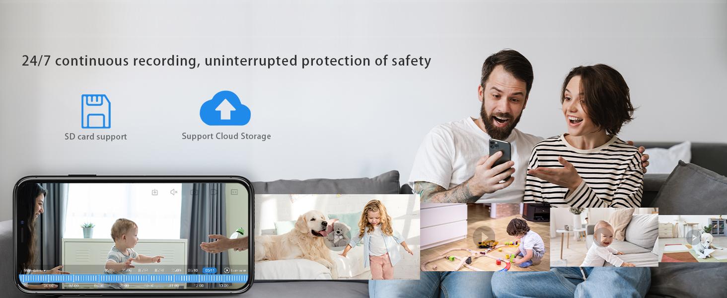 FHD Light Bulb Security Camera 2.4Ghz Wi-fi Indoor/Outdoor Full Color Day/Night Camera, Motion Detection, Sound & Light Alarm, Two-Way Audio, Home/Yard/Store，Work Alexa Wireless Light Socket Camera Easy Installation,Speaker, Sd Card