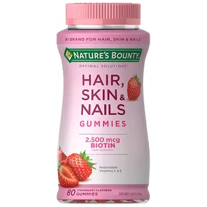 Trusted Nature's Bounty Optimal Solutions Hair, Skin & Nails Gummies, 80 Gummies