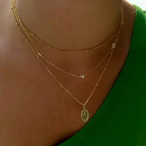 EVRY JEWELS Gold or Silver Plated Women's Hypoallergenic Sunday Sweetheart Layered Necklaces EVRY JEWELS Gold or Silver Plated Women's Hypoallergenic Sunday Sweetheart Layered Necklaces